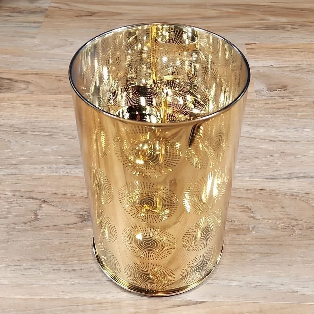 🩵NIB Partylite Gold Santorini Tealight Tree Candle Hurricane - Picture 4 of 13